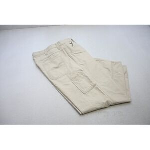 Old Navy Carpenter Pants Mens 42x30 Tan New Vintage Baggy Utility Workwear